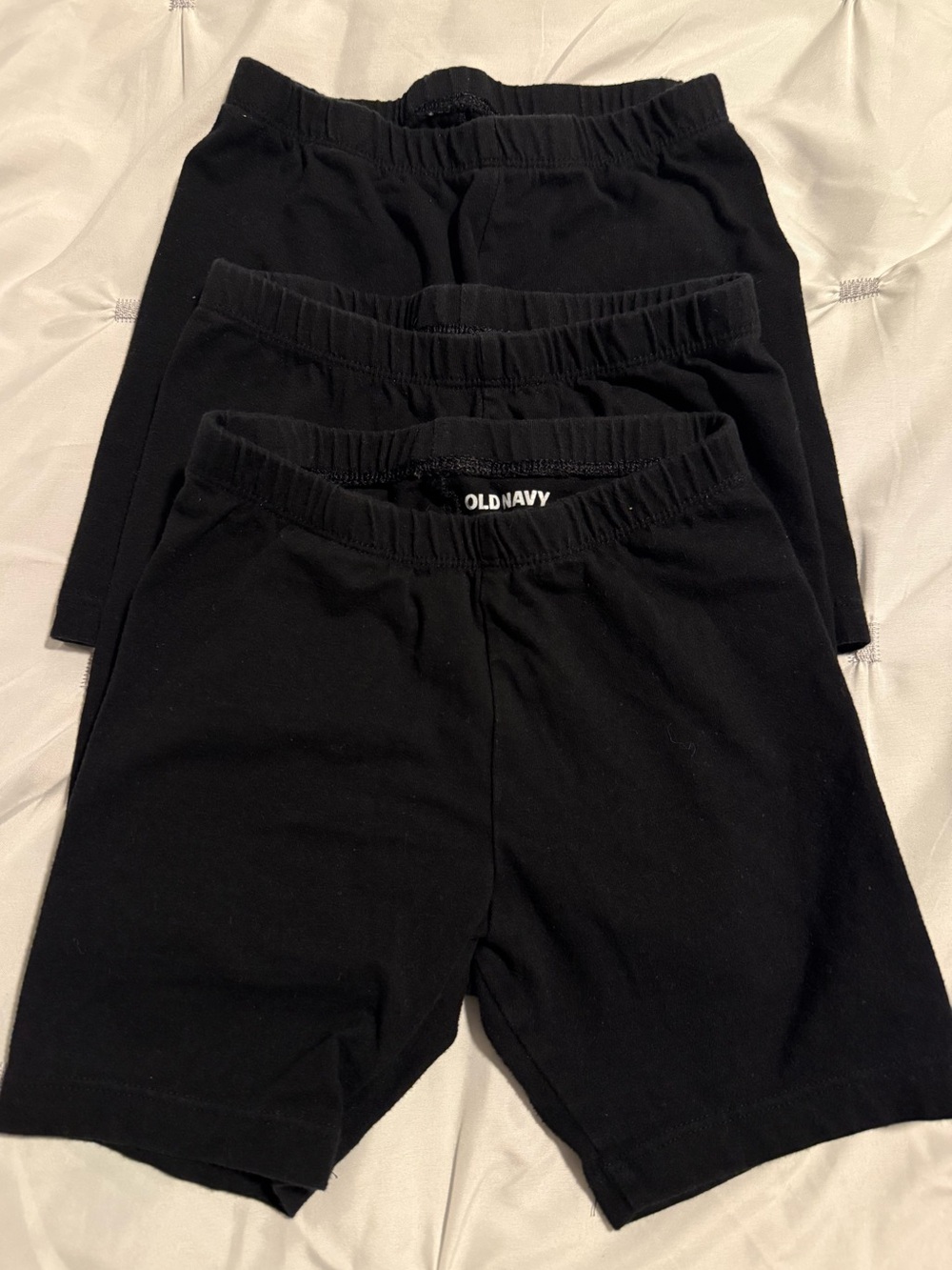 Old Navy Kids Black Stretch Bike Shorts - 3 Pack